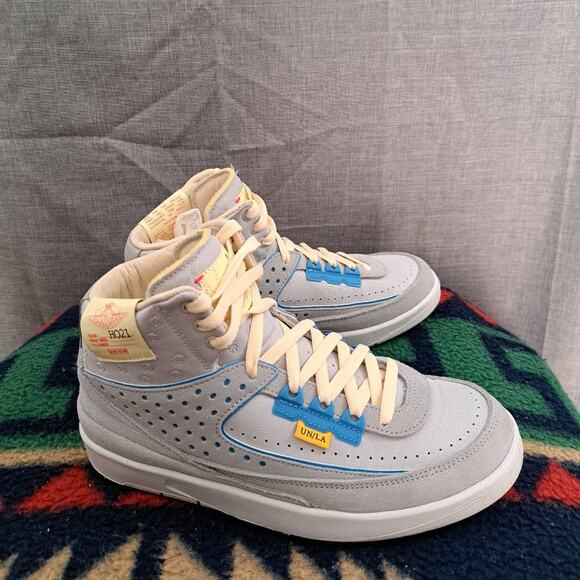 %Nike Air Jordan 2 Retro Union LA Grey Fog DN3802-001 Size 7.5 AJ15 main image 11